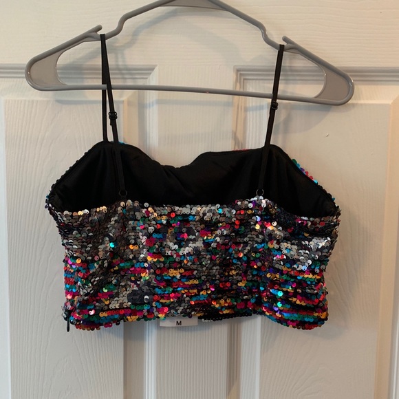 Sequin crop top - Picture 2 of 2